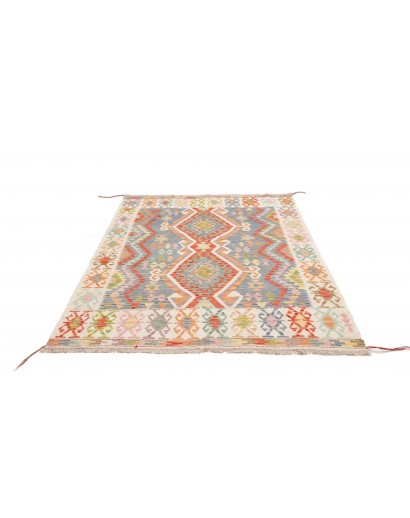 Tappeto Kilim Afghanistan beige azzurro 149x205