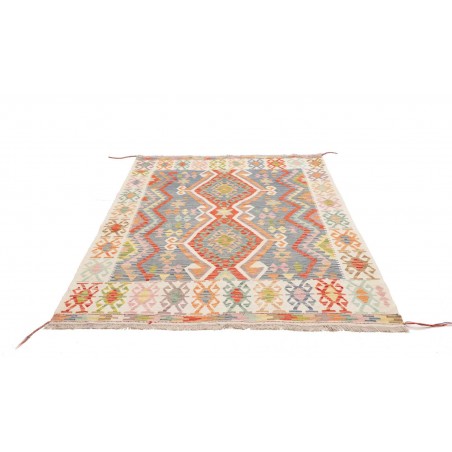 Tappeto Kilim Afghanistan beige azzurro 149x205
