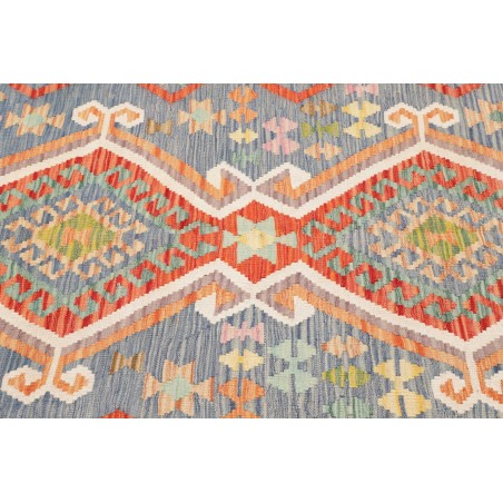 Tappeto Kilim Afghanistan beige azzurro 149x205