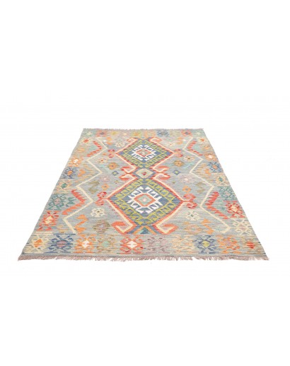 Tappeto Kilim Afghanistan beige grigio 146x206
