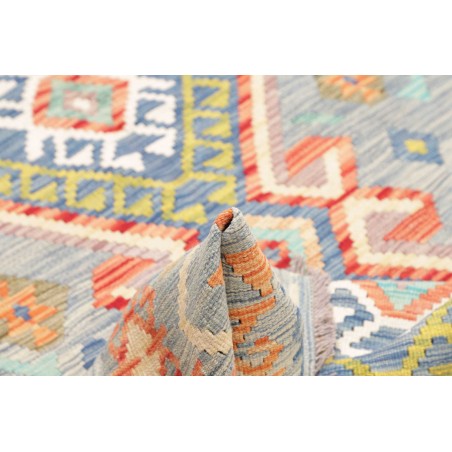 Tappeto Kilim Afghanistan beige grigio 146x206