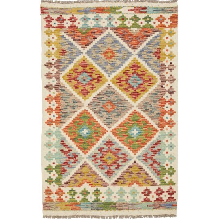 Tappeto Kilim Afghanistan marrone arancione 82x130