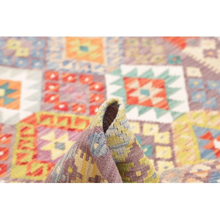 Tappeto Kilim Afghanistan beige arancione 150x194