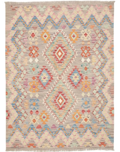Tappeto Kilim Afghanistan beige marrone 149x201
