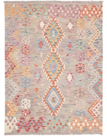 Tappeto Kilim Afghanistan beige marrone 149x199