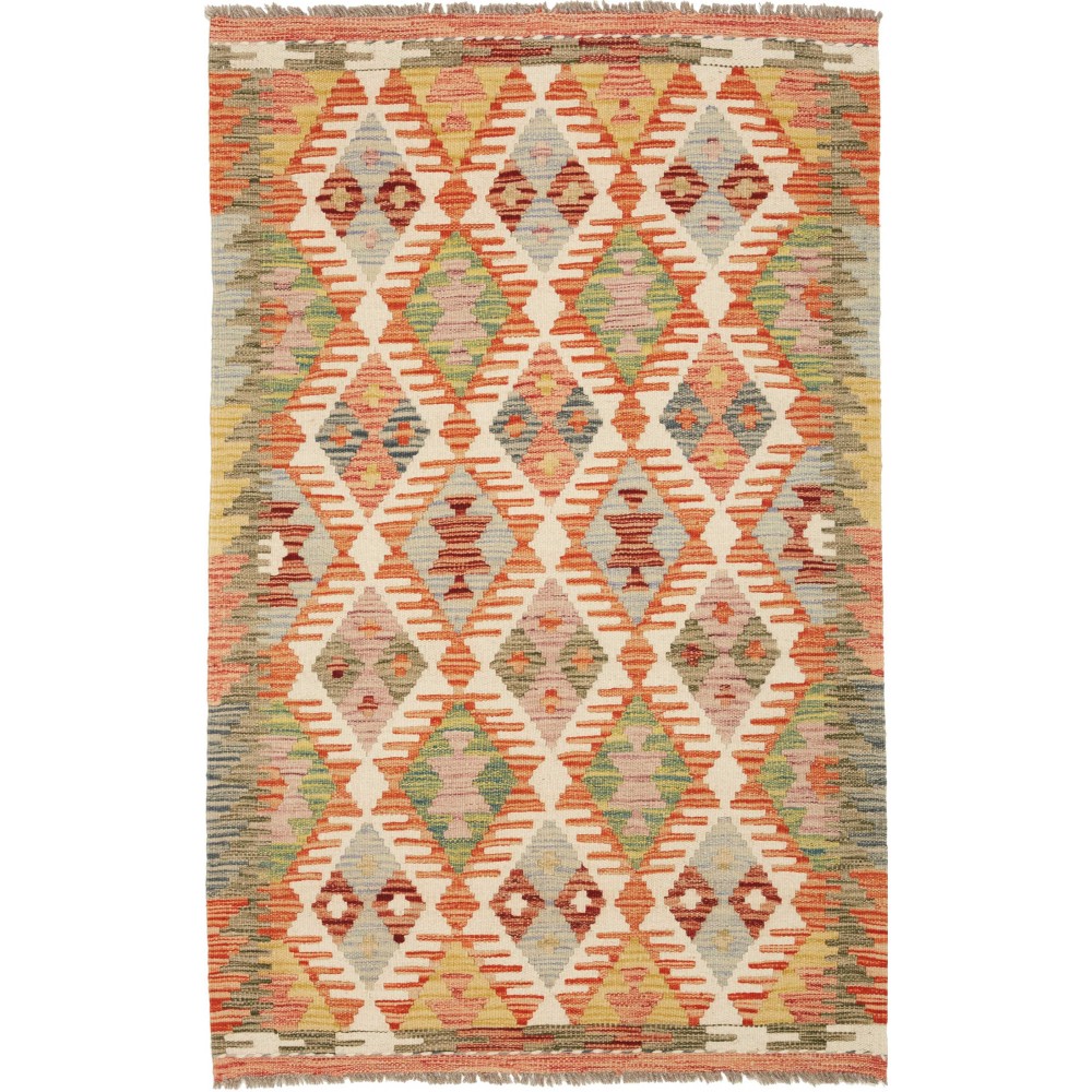 Tappeto Kilim Afghanistan marrone 83x130