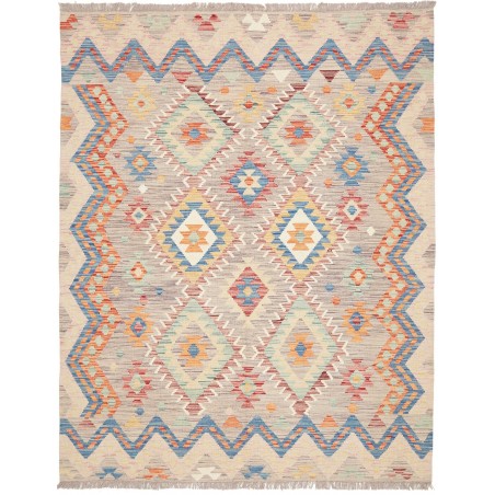 Tappeto Kilim Afghanistan beige marrone 152x195