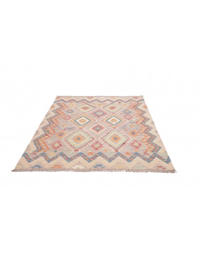 Tappeto Kilim Afghanistan beige marrone 152x195