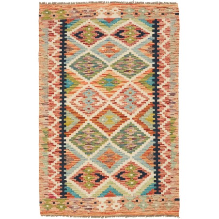 Tappeto Kilim Afghanistan marrone 86x127