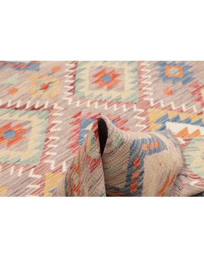 Tappeto Kilim Afghanistan beige marrone 152x195