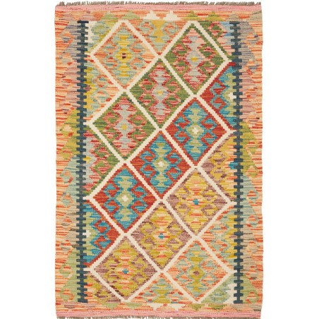 Tappeto Kilim Afghanistan marrone grigio 86x128