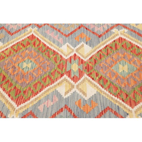 Tappeto Kilim Afghanistan bianco arancione 149x204
