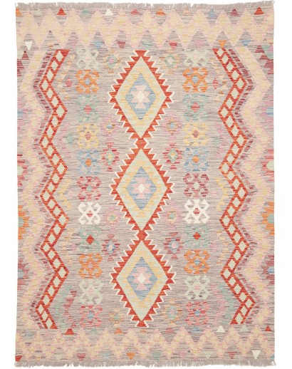 Tappeto Kilim Afghanistan beige marrone 152x210