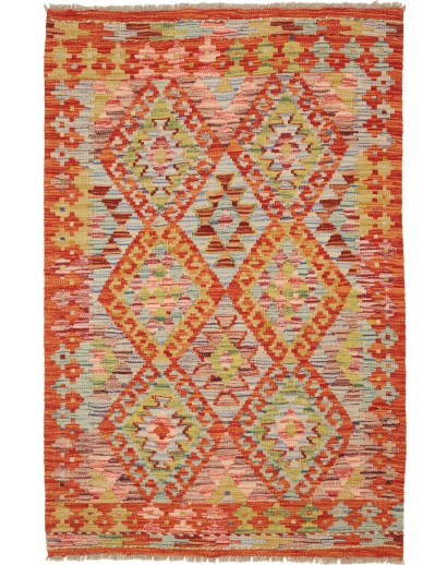 Tappeto Kilim Afghanistan marrone 84x125