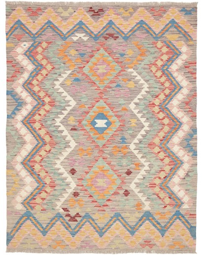 Tappeto Kilim Afghanistan marrone grigio 150x196