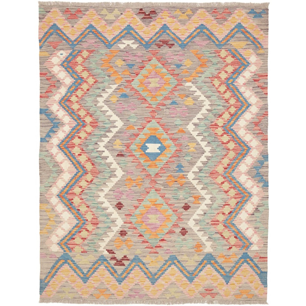 Tappeto Kilim Afghanistan marrone grigio 150x196