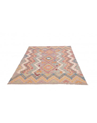 Tappeto Kilim Afghanistan marrone grigio 150x196