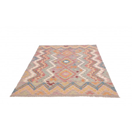 Tappeto Kilim Afghanistan marrone grigio 150x196