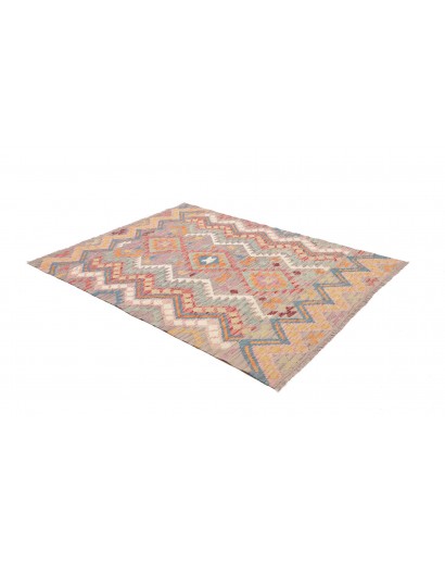 Tappeto Kilim Afghanistan marrone grigio 150x196