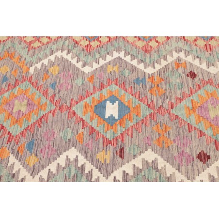 Tappeto Kilim Afghanistan marrone grigio 150x196