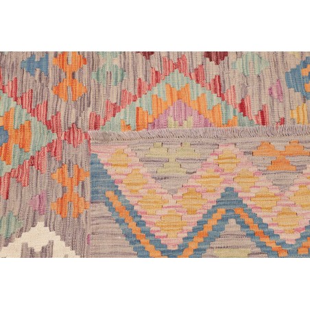 Tappeto Kilim Afghanistan marrone grigio 150x196