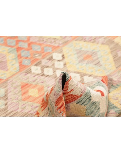 Tappeto Kilim Afghanistan giallo marrone 150x193