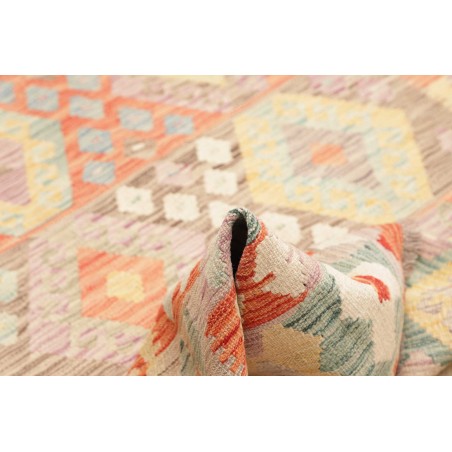 Tappeto Kilim Afghanistan giallo marrone 150x193