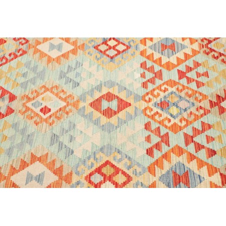 Tappeto Kilim Afghanistan giallo arancione 153x201
