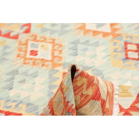 Tappeto Kilim Afghanistan giallo arancione 153x201