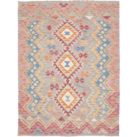 Tappeto Kilim Afghanistan marrone arancione 148x199