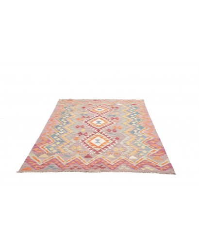 Tappeto Kilim Afghanistan marrone arancione 148x199