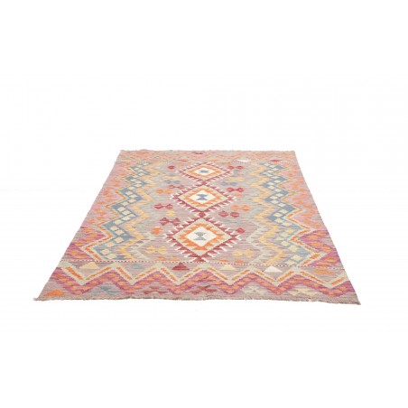 Tappeto Kilim Afghanistan marrone arancione 148x199