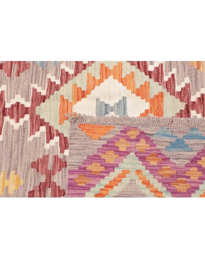 Tappeto Kilim Afghanistan marrone arancione 148x199