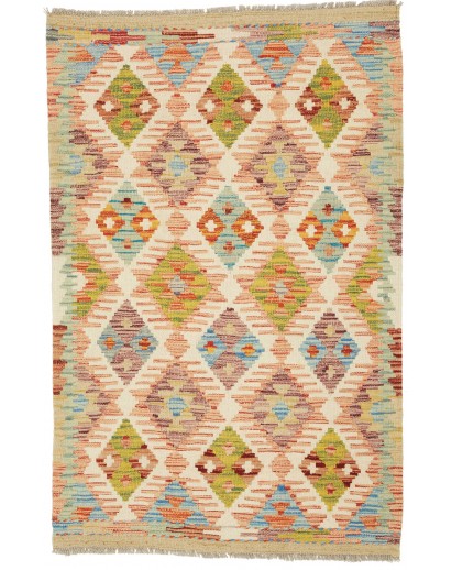 Tappeto Kilim Afghanistan marrone arancione 78x121