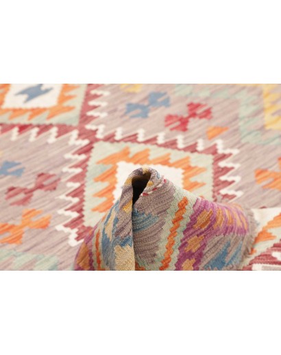 Tappeto Kilim Afghanistan marrone arancione 148x199