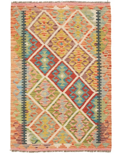 Tappeto Kilim Afghanistan marrone 86x127