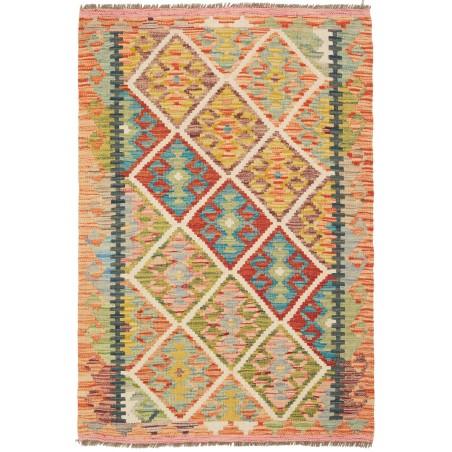 Tappeto Kilim Afghanistan marrone 86x127