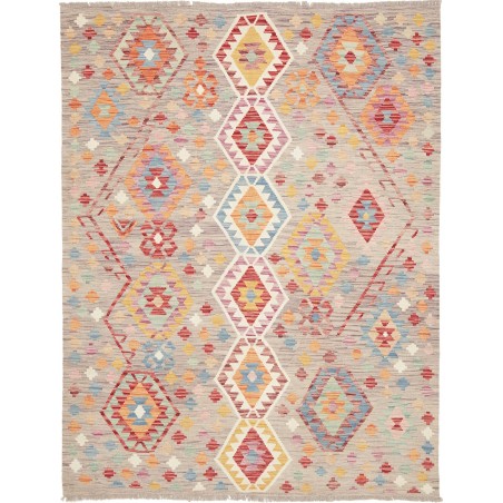 Tappeto Kilim Afghanistan beige marrone 159x206