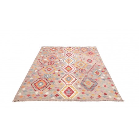 Tappeto Kilim Afghanistan beige marrone 159x206