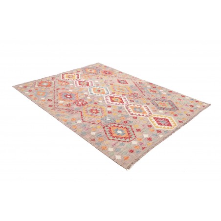 Tappeto Kilim Afghanistan beige marrone 159x206