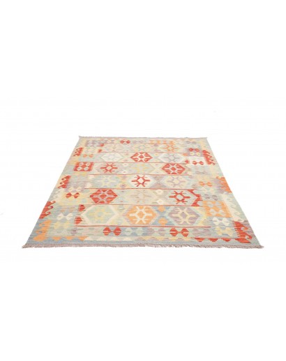 Tappeto Kilim Afghanistan bianco 150x193