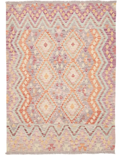 Tappeto Kilim Afghanistan beige marrone 149x201