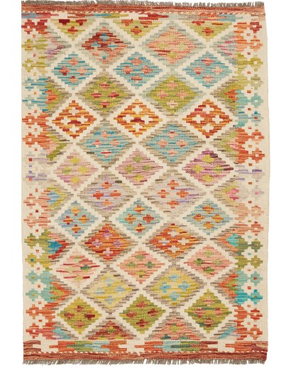 Tappeto Kilim Afghanistan marrone 86x123