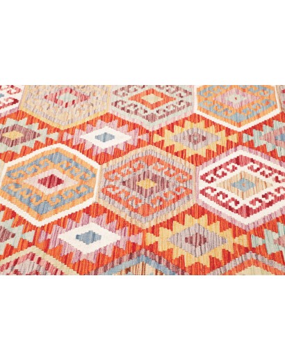 Tappeto Kilim Afghanistan beige marrone 155x196