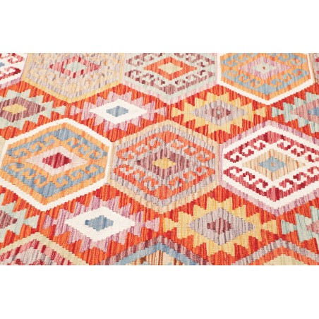 Tappeto Kilim Afghanistan beige marrone 155x196