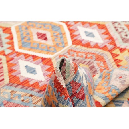 Tappeto Kilim Afghanistan beige marrone 155x196