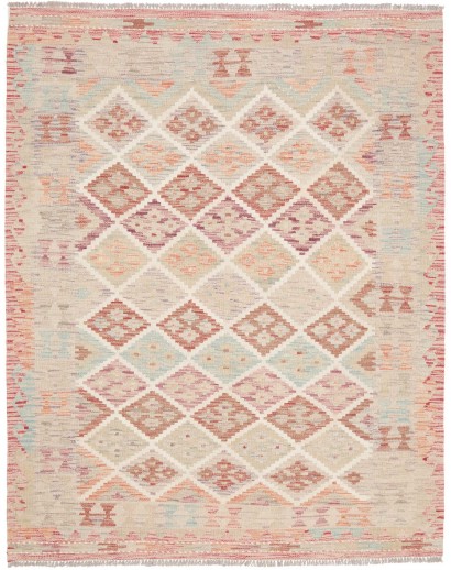 Tappeto Kilim Afghanistan beige marrone 152x191