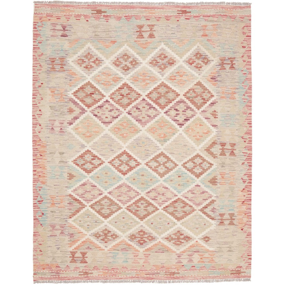 Tappeto Kilim Afghanistan beige marrone 152x191