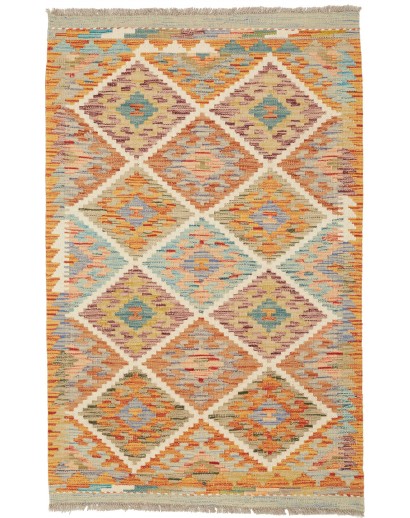 Tappeto Kilim Afghanistan marrone 81x123