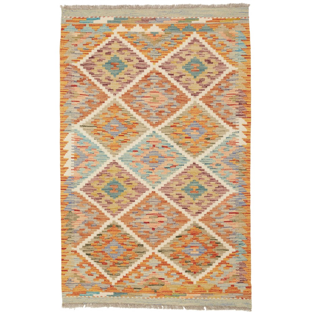 Tappeto Kilim Afghanistan marrone 81x123